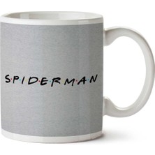 Spiderman Friends Logo Iki Tarafı Baskılı Kupa Bardak