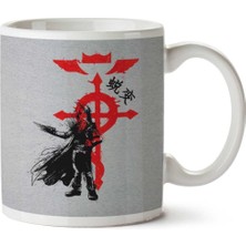 Red Sun Full Metal Alchemist Edward Iki Tarafı Baskılı Kupa Bardak