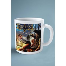 Pirates Oyun Baskılı Kupa Bardak Çift Taraflı Baskı Kişiye Özel Model 2