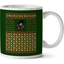 Dragon Ball Z Goku Christmas Iki Tarafı Baskılı Kupa Bardak