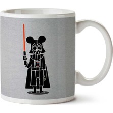 Darth Vader Mouse Mickey Star Wars Disney Iki Tarafı Baskılı Kupa Bardak