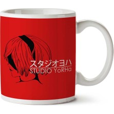 Studio Yorha Nier Ghibli Iki Tarafı Baskılı Kupa Bardak