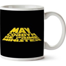 May Jeremy Corbyn Be Prime Minister Star Wars Logo Iki Tarafı Baskılı Kupa Bardak