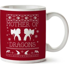 Mother Of Dragons Daenerys Targaryen Christmas Knit Pattern Iki Tarafı Baskılı Kupa Bardak