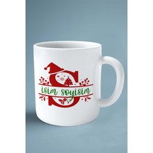 S Harfi Yeni Yıl Noel Yeniyıl Isimli Baskılı Kupa Bardak Çift Taraflı Kişiye Özel Model 21