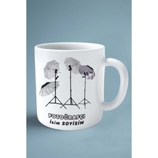 Fotoğrafçı Fotoğraf Meslek Baskılı Kupa Bardak Çift Taraflı Baskı Kişiye Özel Model 5