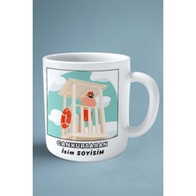 Cankurtaran Baskılı Kupa Bardak Çift Taraflı Baskı Kişiye Özel Model 1