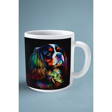 Cavalier King Charles Köpek Isimli Kişiye Özel Baskılı Kupa Bardak Renkler