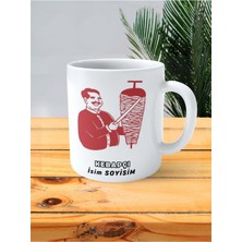 Kebapçı Kebap Meslek Baskılı Kupa Bardak Çift Taraflı Baskı Kişiye Özel Model