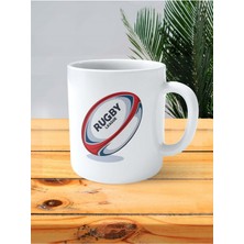 Rugby Baskılı Kupa Bardak Kişiye Özel Model 1