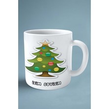 2024 Yılbaşı Noel Isimli Baskılı Kupa Bardak Çam Ağacı Süs Yıldız