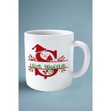 Ş Harfi Yeni Yıl Noel Yeniyıl Isimli Baskılı Kupa Bardak Çift Taraflı Kişiye Özel Model 22