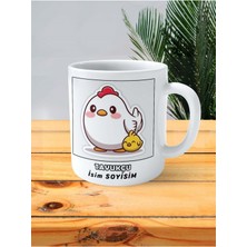 Tavukçu Meslek Baskılı Kupa Bardak Çift Taraflı Baskı Kişiye Özel Model 7