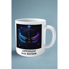Astrolog Baskılı Kupa Bardak Çift Taraflı Baskı Kişiye Özel Model 9