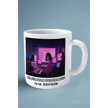 Bilgisayar Programcısı Baskılı Kupa Bardak Çift Taraflı Baskı Kişiye Özel Model 11