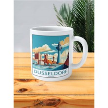 Dusseldorf Baskılı Kupa Bardak Kişiye Özel Desen