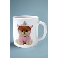 Pomeranian Köpek Isimli Kişiye Özel Baskılı Kupa Bardak Ponçik Ayıcık