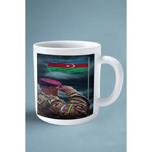 Azerbaijan Azerbaycan Bayrak Baskılı Kupa Bardak Çift Taraflı Kişiye Özel