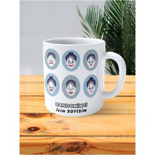 Pandomimci Pandomim Meslek Baskılı Kupa Bardak Çift Taraflı Baskı Kişiye Özel Model