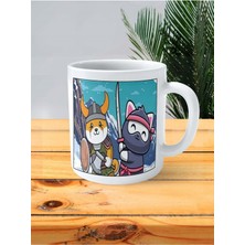 Floki Baskılı Kupa Bardak Kişiye Özel Desen 3