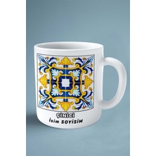 Çinici Çini Meslek Baskılı Kupa Bardak Çift Taraflı Baskı Kişiye Özel Model 1