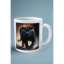 Kaplan Baskılı Kupa Bardak Çift Taraflı Kişiye Özel Çerçeveli Renkli Model 10