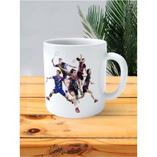 Badminton Baskılı Kupa Bardak Kişiye Özel Model 8