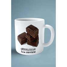 Çikolatacı Çikolata Meslek Baskılı Kupa Bardak Çift Taraflı Baskı Kişiye Özel Model 10