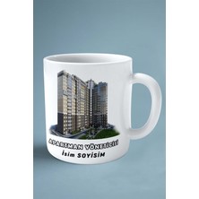 Apartman Yöneticisi Baskılı Kupa Bardak Çift Taraflı Baskı Kişiye Özel Model 1