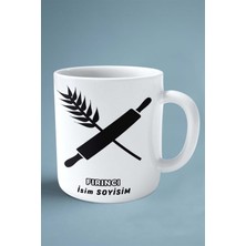 Fırıncı Fırın Meslek Baskılı Kupa Bardak Çift Taraflı Baskı Kişiye Özel Model 14