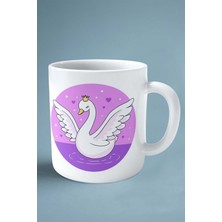 Kuğu Baskılı Kupa Bardak Çift Taraflı Kişiye Özel Model 2