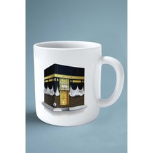 Kabe Islam Baskılı Kupa Bardak Çift Taraflı Baskı Kişiye Özel Model 2