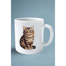 Tekir Kedi Isimli Kişiye Özel Baskılı Kupa Bardak Model 9