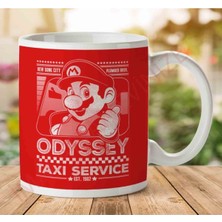 Super Mario Odyssey Taxi Service Iki Tarafı Baskılı Kupa Bardak