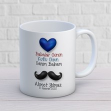 Babalar Günü 20.tasarım Canım Babam Bıyık Kupa Bardak