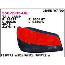 DEPO-550-1935L-UE - Stop Lambası Sol Duysuz Peugeot 306 3k/ 5k 99-00