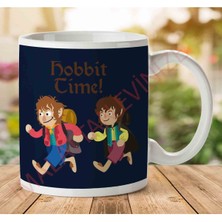1-1454 Hobbit Time Lord Of The Rings Iki Tarafı Baskılı Kupa Bardak