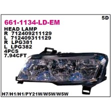DEPO-661-1134R-LD-EM - Far Sag Fıat Stılo 01>07