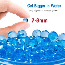 Aksh 10 Paket Gel Blaster Jel Su Boncuğu Atan Oyuncak Tüfek Mermisi 7-8 mm Sadece Boncuk Gönderilir