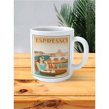 Espresso Baskılı Kupa Bardak Kişiye Özel Desen