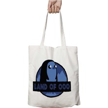 Jurrasic Park Land Of Ooo Gunter Iki Taraf Kalıcı Yıkanabilir Okul Plaj Omuz Bez Çanta