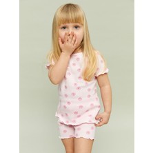 Lc Waikiki Yeni Sezon Bisiklet Yaka Kiz Bebek Sortlu Pijama Takimi - S5BL45Z1