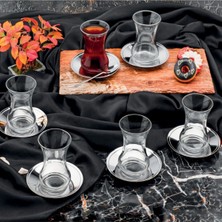 Gri 12 Parça Çay Takımı, Şık ve Kullanışlı Ev Dekoru Için Ideal