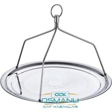 Yeşil Büyük Boy Çay ve Kahve Taşıma Tepsisi 40 cm