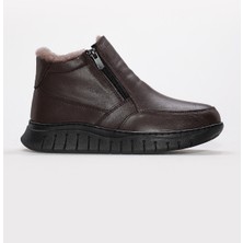 Hakiki Deri Kürklü  Kadın Klasik Bot 583KZA2602