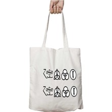 LED Zeppelin Semboller Iki Taraf Kalıcı Yıkanabilir Okul Plaj Omuz Bez Çanta