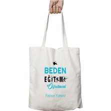 Kişiye Özel Beden Eğitimi Öğretmeni Golf Iki Tarafı Kalıcı Baskılı Yıkanabilir Çanta