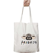 Friend Yabancı Dizii Iki Taraf Kalıcı Yıkanabilir Okul Plaj Omuz Bez Çanta