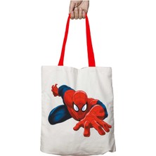 Kırmızı Kulplu Spiderman Marvel Yıkanabilir Omuz Çanta