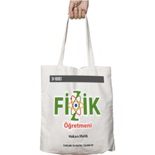 Kişiye Özel Fizik Öğretmeni Quantum Iki Tarafı Kalıcı Baskılı Yıkanabilir Çanta